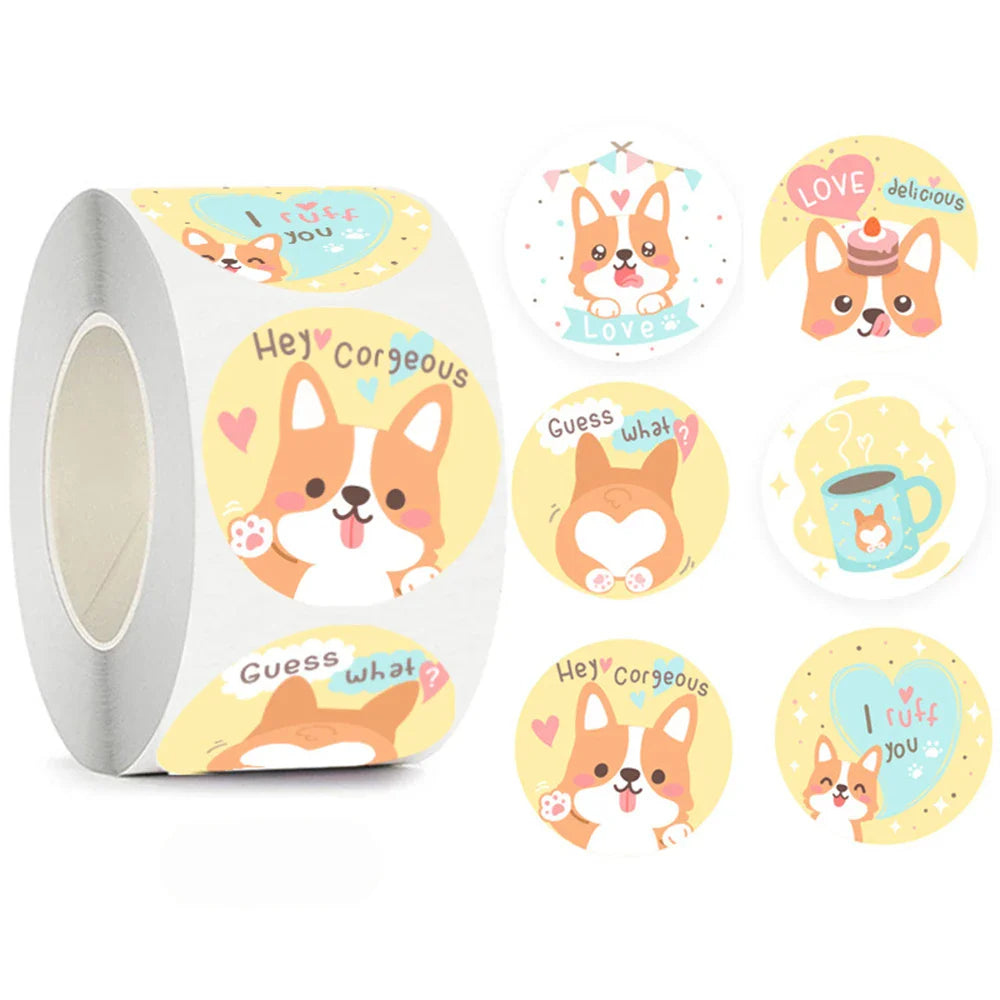 100-500pcs Cartoon Thank You Stickers For Seal Packaging Decoration Stickers School Teacher Kids Student Stationery Stickers (ONLINE ORDER ONLY)