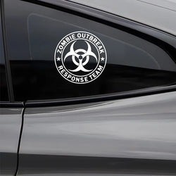 Zombie Outbreak Funny Novelty Car Window Bumper Vinyl Decal For Car Truck Motorcycle Self-adhesive Vinyl Sticker (ONLINE ORDER ONLY)