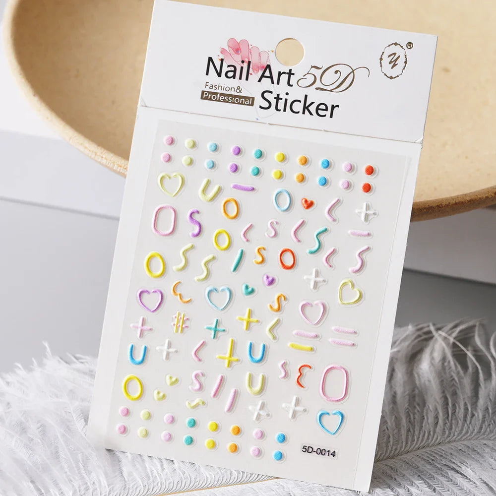 1Pc Summer Nail Art Sticker Lemon Nail Decal Nail Art Supplies Cute Fruit Strawberry Cherry Watermelon Avocado Lemon Nail Design (ONLINE ORDER ONLY)