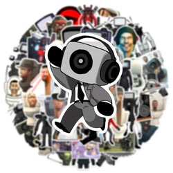 Skibidi Toilet Cartoon Stickers Decals for Phone Laptop Bike Suitcase Waterproof Kids Toys (Online Order Only)