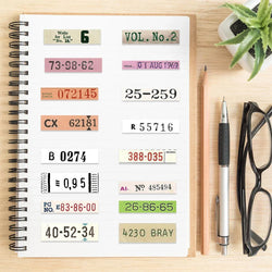 50Pcs Vintage Digital Stickers For Laptop Phone Case Skateboard Suitcase Waterproof Decals Number Sticker For Kids Gifts Toys (Online Order Only)