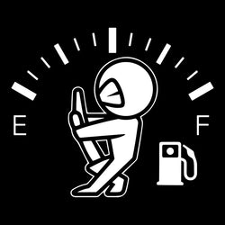 Funny Full Gas Gauge Sticker for Car Fuel Tank Cap Door Decoration Automotive Supplies Outdoor Stickers Pvc Vinyl Decals (ONLINE ORDER ONLY)