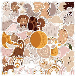 Cute Cartoon Dinosaur Stickers for Car, Luggage, Phone, Guitar, Laptop - 10/30/50pcs (Online Order Only)
