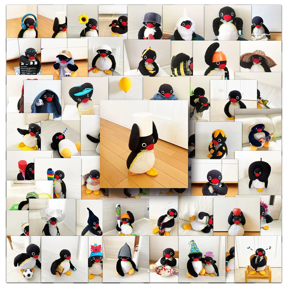 10/30/54PCS Cute Pingu Stickers Kawaii Penguin Cartoon Sticker Animal Meme Decals Luggage Laptop Guitar Bike Skateboard Kids Toy (ONLINE ORDER ONLY)