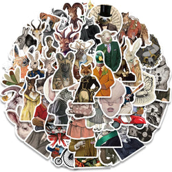 Dark Art Animal Horror Cartoon Stickers for Phone Laptop Luggage Skateboard Decals (ONLINE ORDER ONLY)