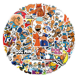 10/30/55PCS Dog Man Stickers Cartoon Comics Sticker Funny Kids Toys Luggage Laptop Phone Guitar Car Bike Skateboard Decals Toy (ONLINE ORDER ONLY)