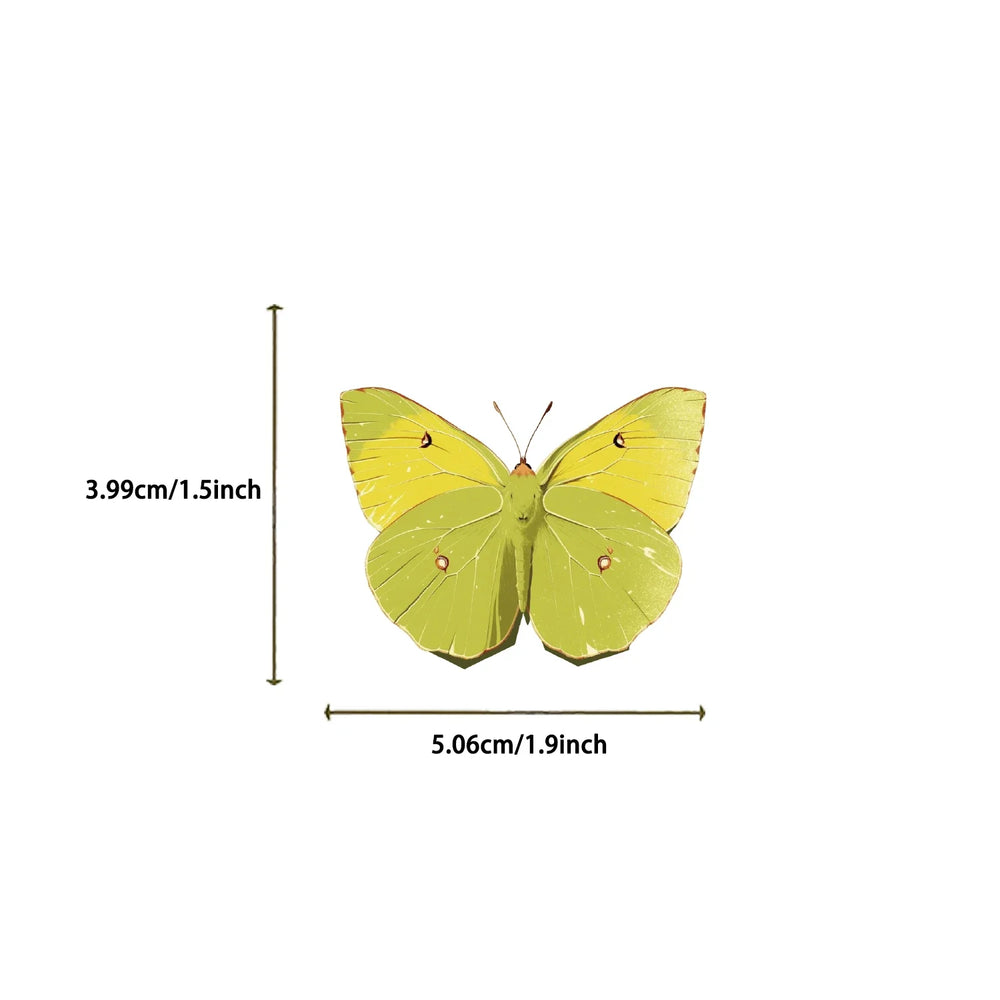 30Pcs Green Butterfly Stickers Vinyl Waterproof Stickers for Laptop Guitar Motorcycle Bike Skateboard Luggage Phone Gift (ONLINE ORDER ONLY)
