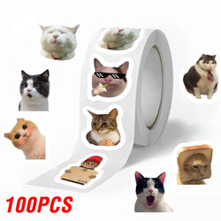 100-500pcs Funny Cats Cartoon Animals Stickers DIY Phone Guitar Laptop Notebook Suitcase Waterproof Sticker Kids Toy (ONLINE ORDER ONLY)