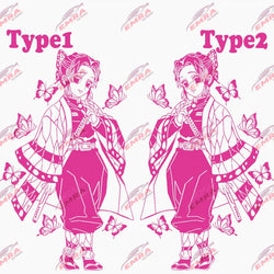 Anime Stickers Ghost Squad Girl For Car Sticker Decoration Door Hood Die Cutting Cartoon External Accessories Vinyl Decals (ONLINE ORDER ONLY)