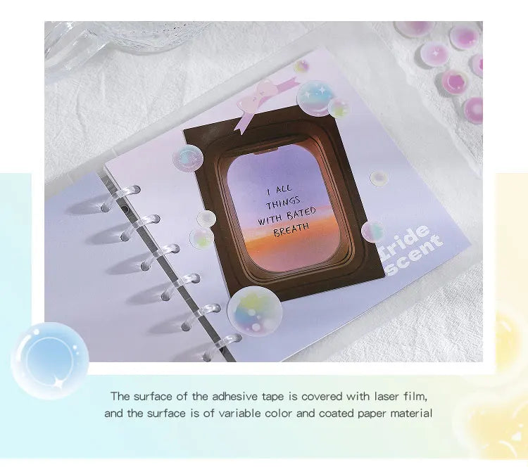 1pcs Cute Colorful Bubble Series Stickers Ins Basis Dot Laser Decoration Sticker Diary Scrapbooking DIY Album Kawaii Stationery (ONLINE ORDER ONLY)