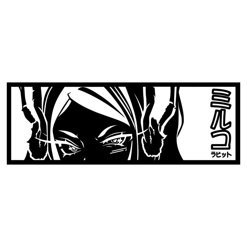 Miruko | MHA | Boku No Hero Car Sticker Anime Beautiful Girl Window Decoration Stickers Auto Parts Laser Vinyl Decals (ONLINE ORDER ONLY)