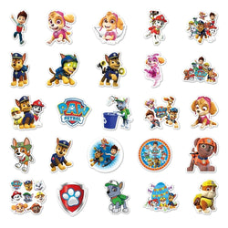 10/30/50PCS Cool Cute PAW Patrol Stickers PVC Decal Decoration Phone Skateboard Luggage Fridge Graffiti Sticker Toy Gift for Kid (ONLINE ORDER ONLY)