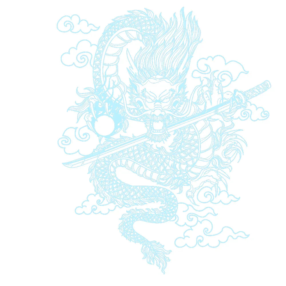 Japane Anime Detachment Car Sticker For Katana And Black Dragon Decoration Movement Style Die Cutting Waterproof PVC Vinyl Decal (ONLINE ORDER ONLY)