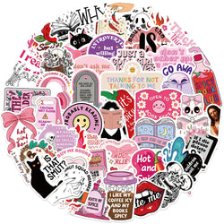 Pink Smut Stickers 10/30/50PCS Waterproof Decals for Laptop, Luggage, Phone, Bike, Fridge, Kids Gifts (Online Order Only)