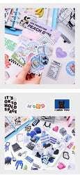 50pcs/lot Korean ins Scrapbook Stickers Life Projector Series Art Craft Sticker Decorative Diary Planner Cute Stationery Sticker (ONLINE ORDER ONLY)