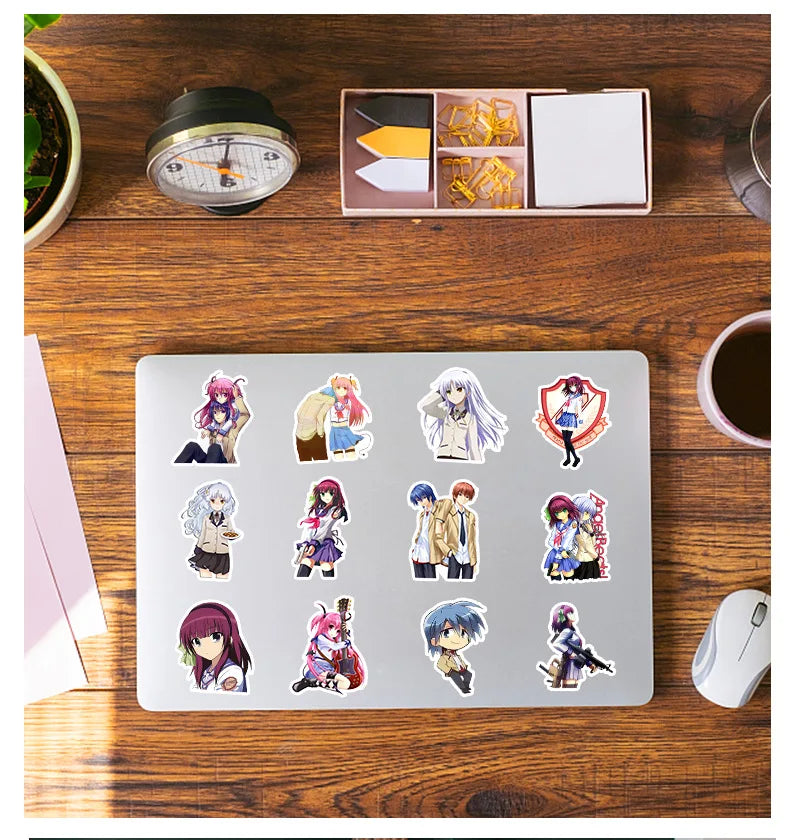 10/30/50PCS Angel Beats Cartoon Graffiti Anime Stickers Laptop Phone Guitar Skateboard Water Cup Waterproof Toy Sticker Decals (ONLINE ORDER ONLY)