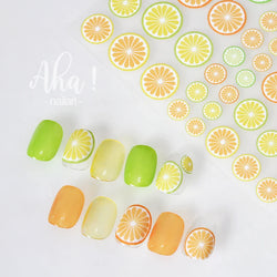 1Pc Cherry Fruit Nail Sticker Nail Art Decals Summer Lemon Grapefruit Self Adhesive DIY Nail Stickers Aha Series Nail Art Decor (Online Order Only)