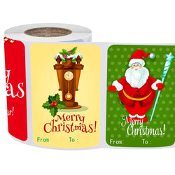50-250Pcs Christmas Snowman Adhesive Labels Stickers Decoration Paper Scrapbooking Seal Thank You Stickers Stationery Supplies (Online Order Only)