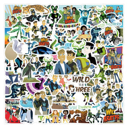 Wild Kratts Stickers Pack: Cartoon Adventure Decals for Laptop, Phone, Bike, Guitar, Fridge (ONLINE ORDER ONLY)