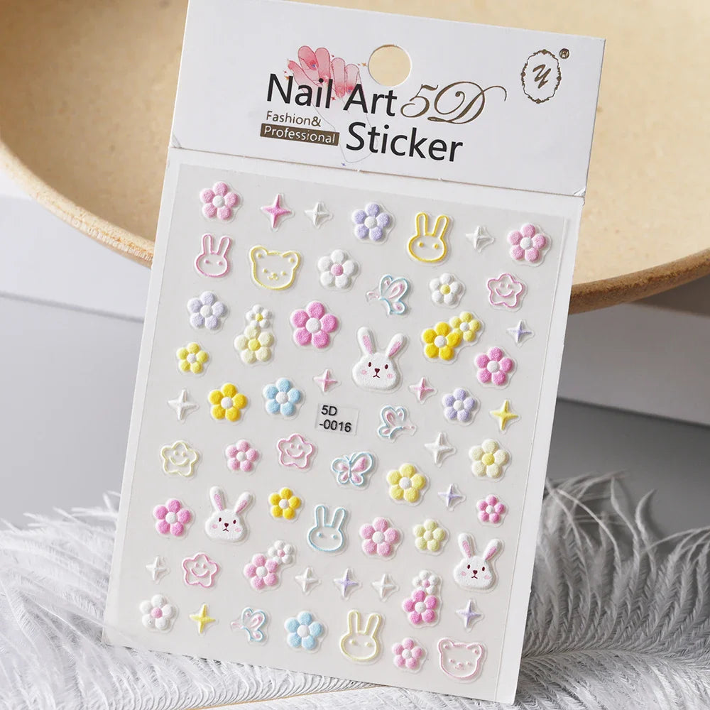 1Pc Summer Nail Art Sticker Lemon Nail Decal Nail Art Supplies Cute Fruit Strawberry Cherry Watermelon Avocado Lemon Nail Design (ONLINE ORDER ONLY)