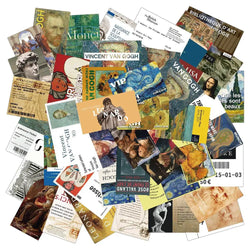 40/50Pcs Van Gogh Artist Oil Painting Style Art Pattern Sticker for Laptop Phone Guitar Suitcase Notebook Motorcycle Car Sticker (ONLINE ORDER ONLY)