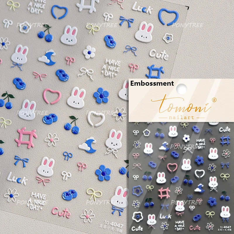 Worker's Speech Chinese Characters Abstract Comics Vivid Patterns Adhesive Nail Art Stickers Satirical Writing Manicure Decals (Online Order Only)