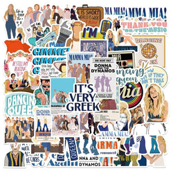 Mamma Mia Stickers Pack: Movie, Dance, Suitcase, Water Cup, Stationery, Phone, Car, Laptop, Fridge Decor (ONLINE ORDER ONLY)
