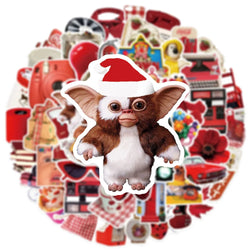 10/30/50PCS Cute Red Sticker Ins Style Cartoon Decoration For Phone Skateboard Notebook Fridge Suitcase Helmet Wall Decals Toys (ONLINE ORDER ONLY)