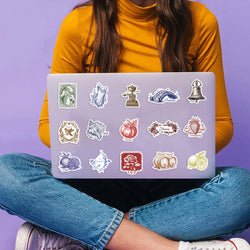 50pcs Retro Decorative Goods Aesthetic Stickers Waterproof Graffiti Sticker For Laptop Luggage Guitar Skateboard Vinyl Decals (ONLINE ORDER ONLY)