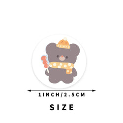 100-500pcs Cartoon Animals Sticker for Children 8 Designs Cute Thank You Scrapbooking Stationery Sealing Labels Rewards Stickers (ONLINE ORDER ONLY)