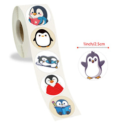 100-500pcs Cartoon Penguin Stickers For Kid Funny Decal Toy Gift DIY Decoration Label Cute Animal Label Stationery Sticker (Online Order Only)