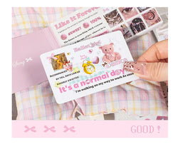 30piece/book Korean Ins Daydream Valley Series Cut Film Sticker Journal Phone Case DIY Scrapbooking Kawaii Decoration Stickers (ONLINE ORDER ONLY)