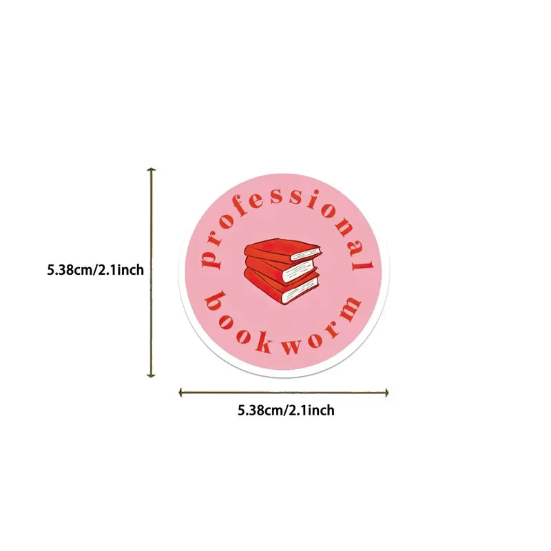 10/30/50PCS Cartoon Reading PVC Sticker Aesthetic Decoration Scrapbooking Sketchbook Korean Stationery School Supplies for Kids (ONLINE ORDER ONLY)