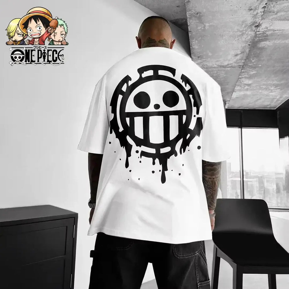 One Piece Luffy T-Shirt: Oversized Cotton Y2K Graphic Tee (ONLINE ORDER ONLY)