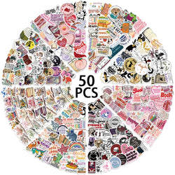 50PCS Dark Romance Bookish Stickers for Kindle, iPad, Laptop, Phone, Diary (ONLINE ORDER ONLY)