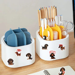 500pcs/roll Cute Cartoon Animal Pet Dog Stickers Dachshund Sticker Luggage Guitar Laptop Stationery Vinyl Decals(10 Patterns) (ONLINE ORDER ONLY)