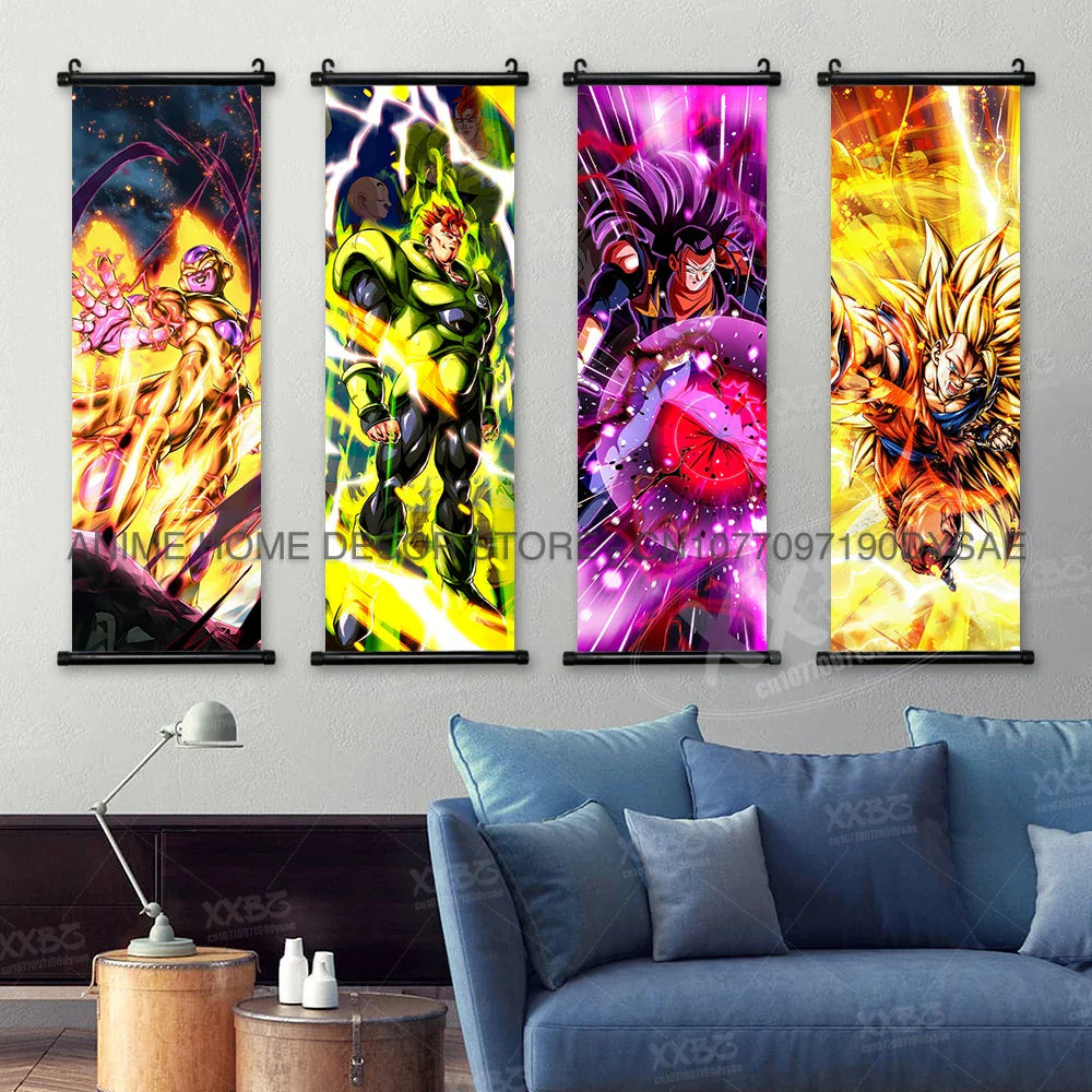 Dragon Ball Posters: Goku & Vegeta Anime Wall Scrolls (ONLINE ORDER ONLY)