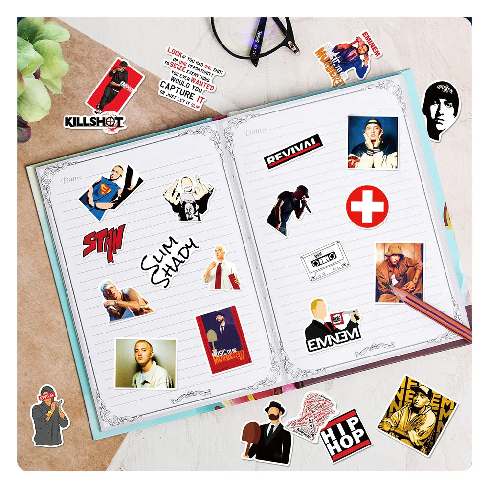 Hot Eminem Detroit Rapper Sticker Packs (ONLINE ORDER ONLY)