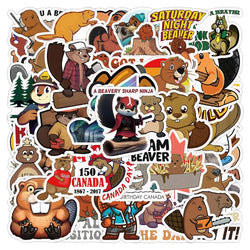 10/30/50PCS Cute Eurasian Beaver Stickers Cartoon Animal Decals Toys For Kids DIY Skateboard Car Laptop Luggage Bike Wall Decals (Online Order Only)