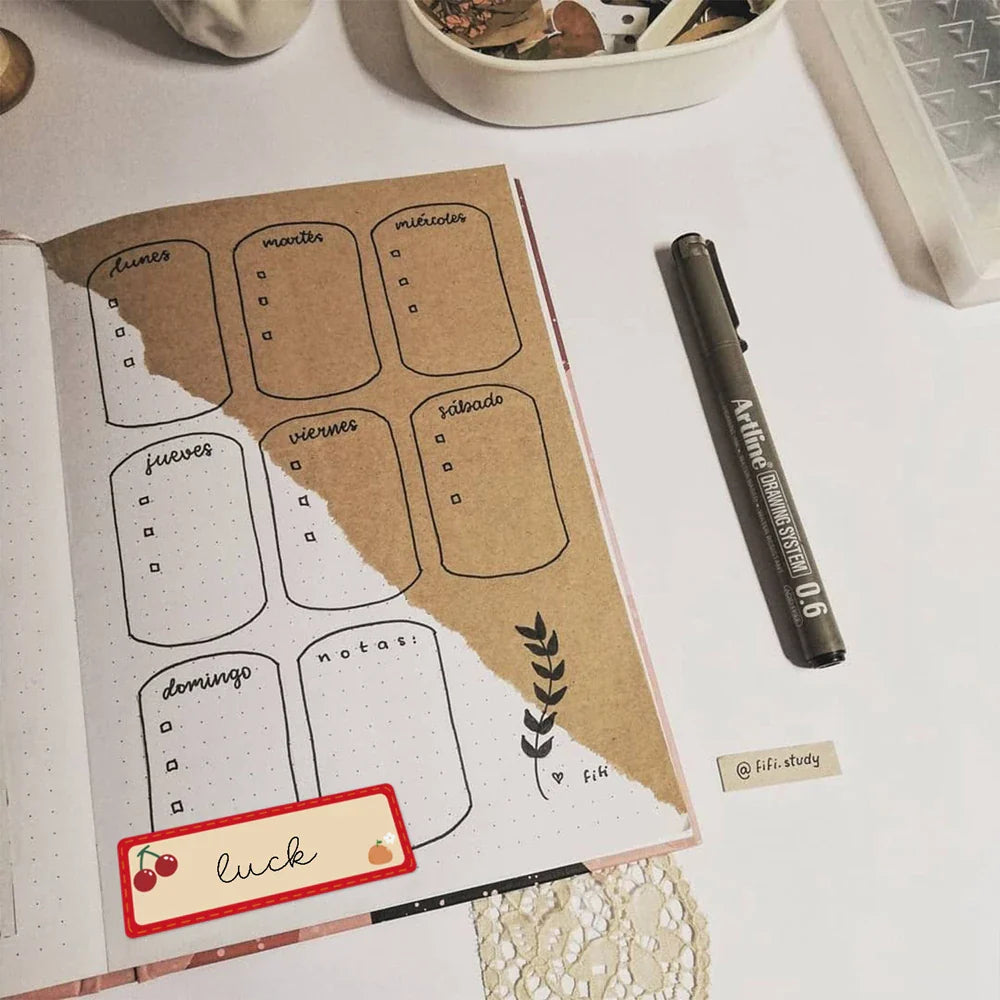 120pcs/roll Cartoon Handwritten Children's Student Name Stickers Kitchen Refrigerator Reminder Food Storage Marker Stickers (ONLINE ORDER ONLY)