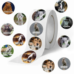 500PCS/Roll Animals Stickers For Kids Reward School Classroom Cartoon Cute Stickers For Teachers Parents DIY Craft (ONLINE ORDER ONLY)