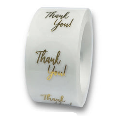100-500pcs Round Clear Merry Christmas Stickers Thank You Card Box Package Label Sealing Stickers Wedding Decor Stationery (ONLINE ORDER ONLY)
