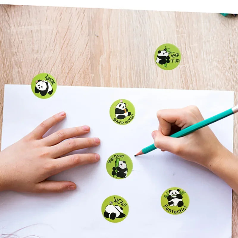 500Pcs Panda Animal Thank You Seal Labels For Business Package Gift Decoration Greeting Cards Stationery Sticker (Online Order Only)