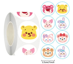 500Pcs Animal Cute Sticker for Kids Animals Face Reward Sticker for Classroom Teacher Supplies Motivational Scrapbooking (ONLINE ORDER ONLY)