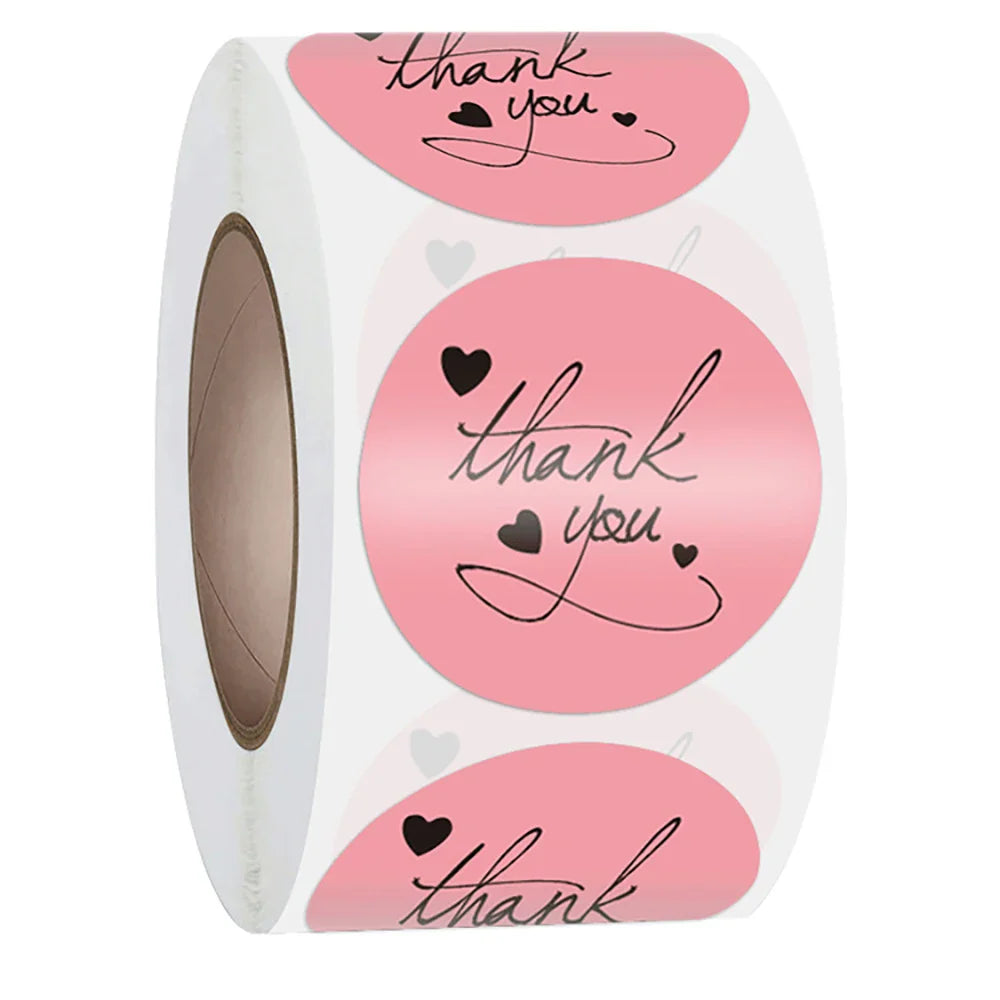 500Pcs Round Dog Paw Print Thank You Label Stickers Used for Shipping and Mailing Box Seal Labels Decorative Gifts Stickers (ONLINE ORDER ONLY)