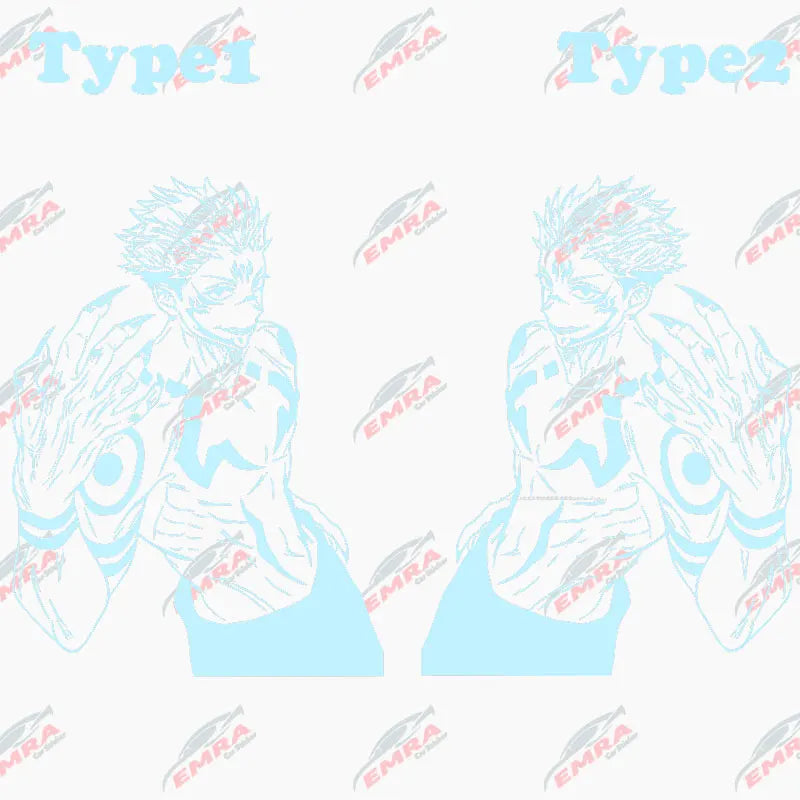 Anime Large Stickers For Car Sticker Handsome Boy Window Body Hood Decoration Die Cutting Waterproof Prevent PVC Vinyl Decals (ONLINE ORDER ONLY)