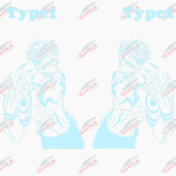 Anime Large Stickers For Car Sticker Handsome Boy Window Body Hood Decoration Die Cutting Waterproof Prevent PVC Vinyl Decals (ONLINE ORDER ONLY)
