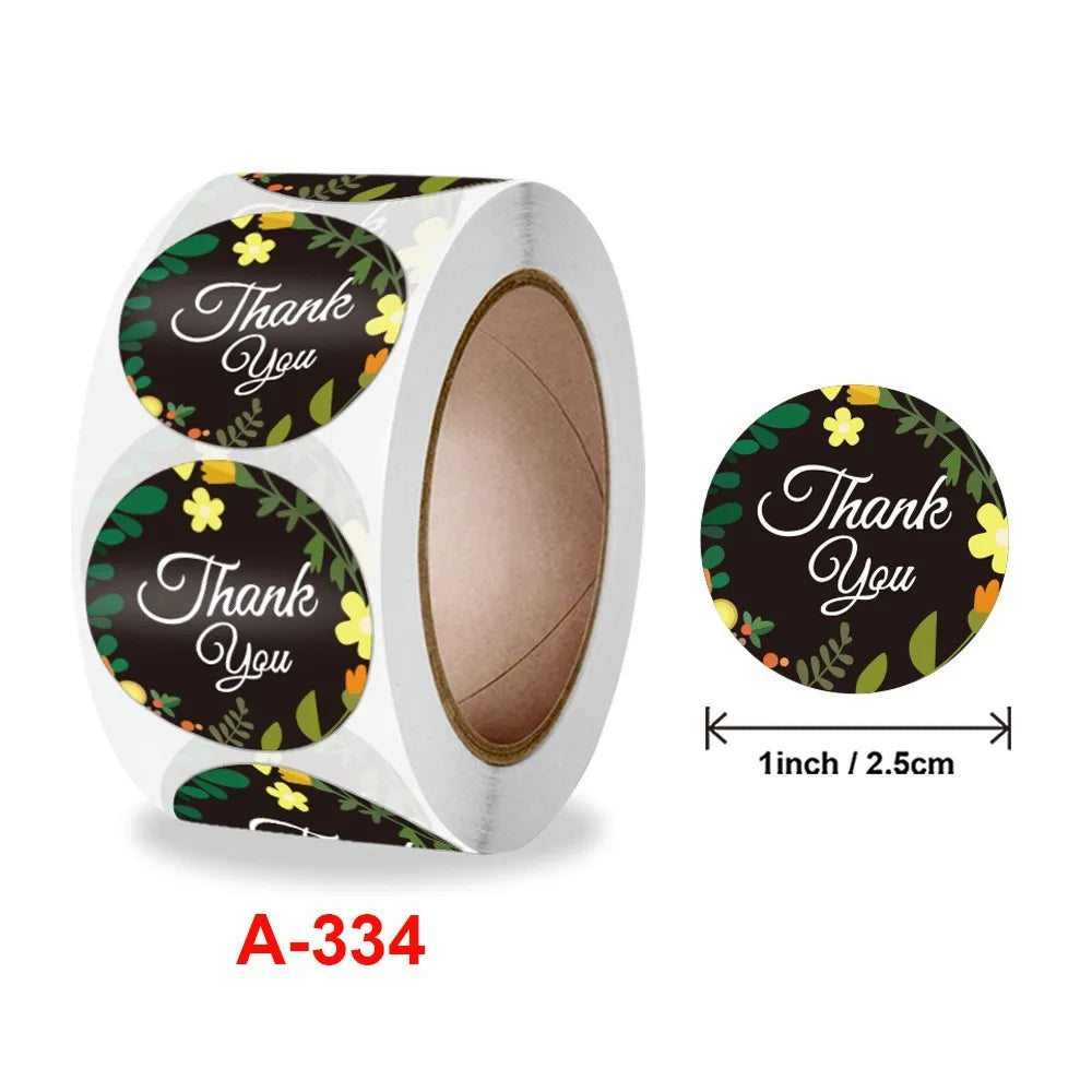 50-500pcs Cute Cartoon Cat Paw Thank You Stickers For Party Gift Decoration Packaging Label Reward Children Stationery Sticker (ONLINE ORDER ONLY)