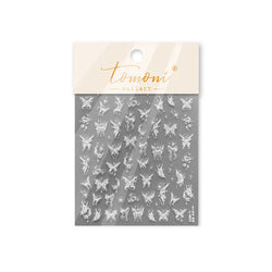 Dreamy Moon Stars Love Heart Butterfly Bowknot Lace Shiny Starburst Ribbon Delicate Adhesive Nail Art Stickers Manicure Decals (Online Order Only)