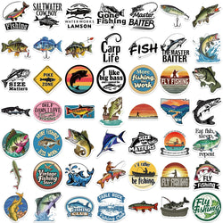 50PCS Cute Fish Animals Graffiti Stickers Skateboard Phone Laptop Waterproof Cool Cartoon DIY Sticker Decals Toy (Online Order Only)
